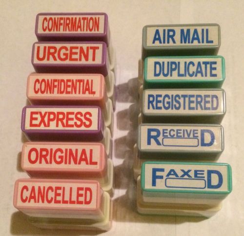 Set of 11  Brand New Office Stampers .... L@@K