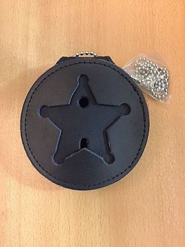 Recessed badge holder for 5 point star, police, sheriff, marshall for sale