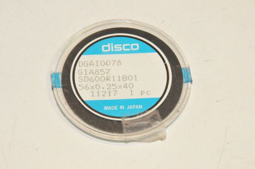 Disco Diamond Cut-Off Blade G1A857  SD600R11B01  56 x 0.25 x 40     New
