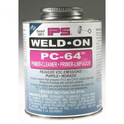 Weld-on purple primer pvc pint ips corporation 10873 012181108734 for sale