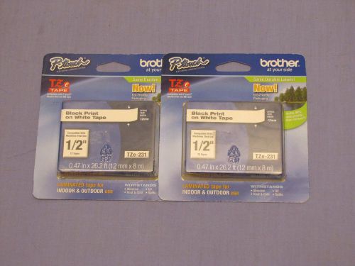 2 packs of Brother P-Touch Label Tape TZ-231 TZe-231 [2C]
