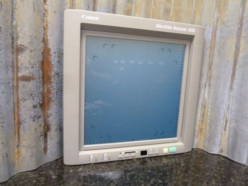 Canon MS500 Microfilm Scanner Screen &amp; Frame Great Condition Free Shipping Incl