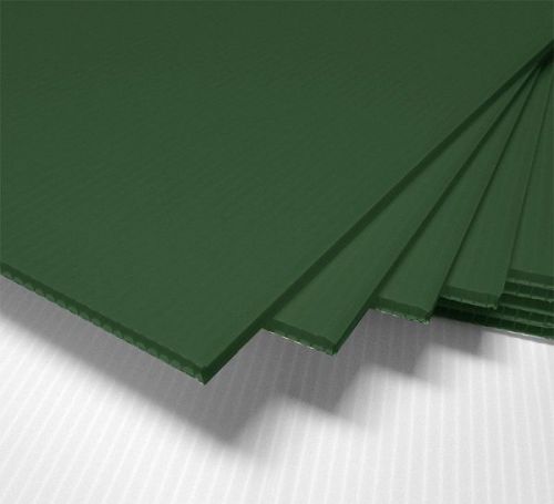 2 PACK GREEN CORRUGATED BLANK SIGN SHEET 4MM X 24&#034; X48&#034; VERTICAL SIGNS