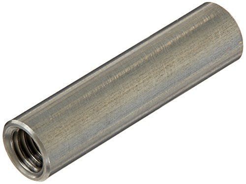 Small Parts Round Standoff, Stainless Steel, Female, #10-32 Screw Size, 0.25&#034;