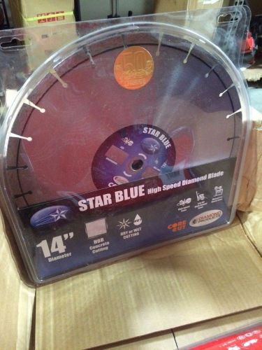 14&#034; x 110 x 1&#034;/20mm star blue diamond blade concrete high speed saw for sale