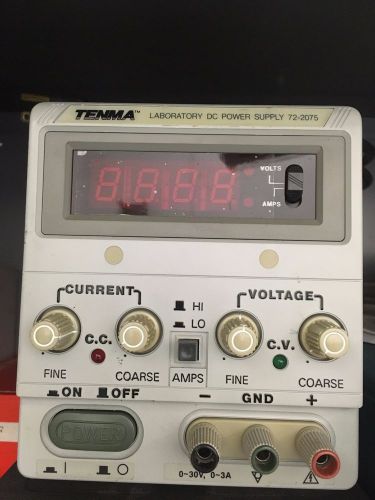 Tenma Laboratory DC Power Supply 72-2075, 30V, 3A