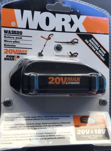 WORX 20V Li-ion Battery Brand New In Sealed Packaging.
