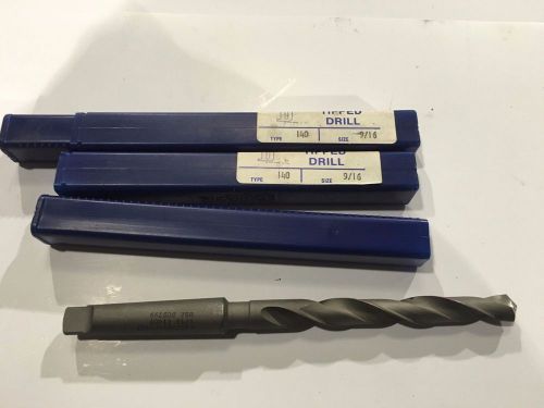 Lot of 2- DURAPOINT  9/16&#034; carbide tipped taper shank drill bit type 140