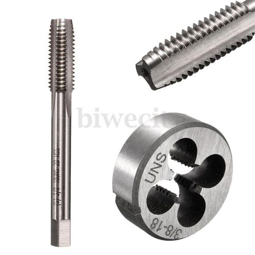3/8-18unef thread tap hand tap + round die hss tapping hand cutting tool set for sale