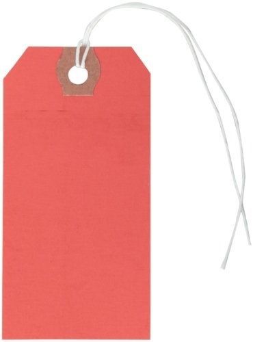 Aviditi G11032E Pre-Strung Shipping Tag, 13 Point Cardstock, 3-3/4&#034; Height x ...