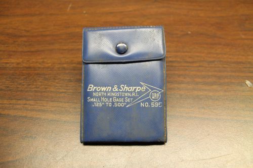 Brown &amp; Sharpe hole gauge set, #595, .125 to .500