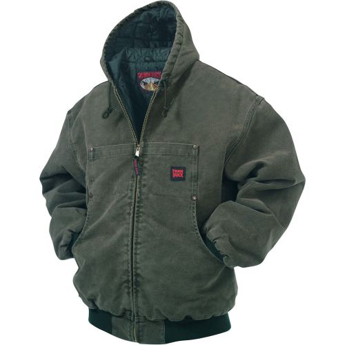 Tough duck washed hooded bomber-m moss #51231bmossm for sale