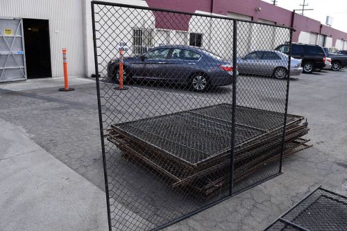 Qty~15 HD METAL STANDARD WIRE PARTITION SECURITY CAGE FRAMED FENCE PANELS 5&#039;x8&#039;