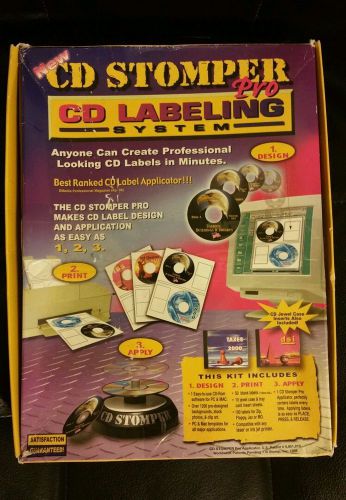 CD Stomper Pro Labeling System For PC or Mac Applicator Design Studio Cd DVD 95