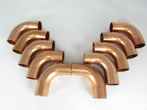 COPPER FITTING ELBOW-90 DEGREE--LONG RADIUS-ID 3/4&#034;-10 PIECES