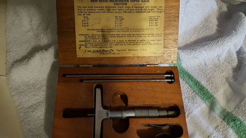 Lufkin no. 513 micrometer depth gage made in u.s.a. for sale