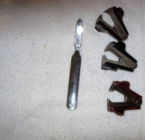 Lot of Staple Removers