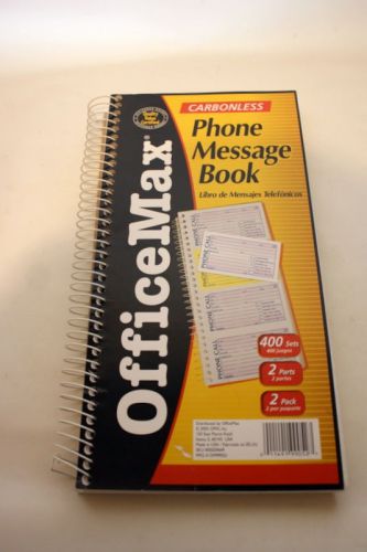 OfficeMax Phone Message Book 400 Carbonless Sets
