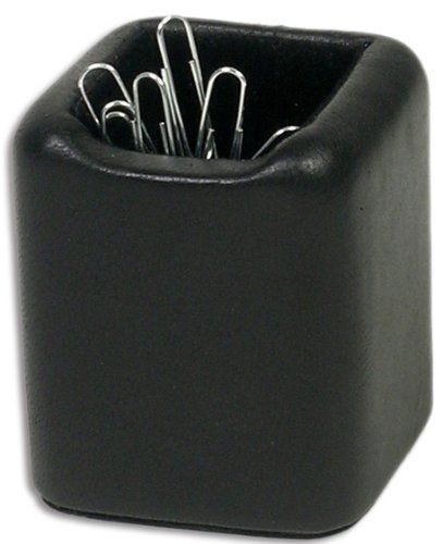 Dacasso black leather paperclip holder for sale