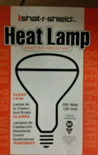 Heat lamp bulb shat e shield