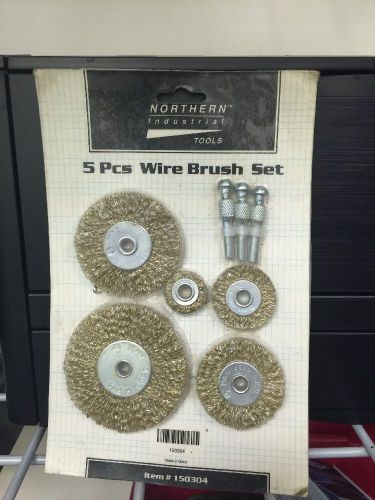 5 pc Wire Brush Set northern industrial Tools