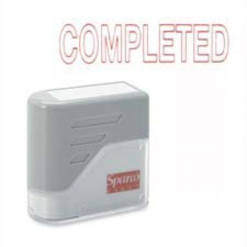 Sparco S.P. Richards Company COMPLETED Title Stamp, 1-3/4 x 5/8 Inches, Red Ink