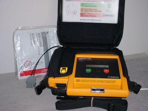 Lifepak 500 aed physio-control trainer &amp; pads for sale