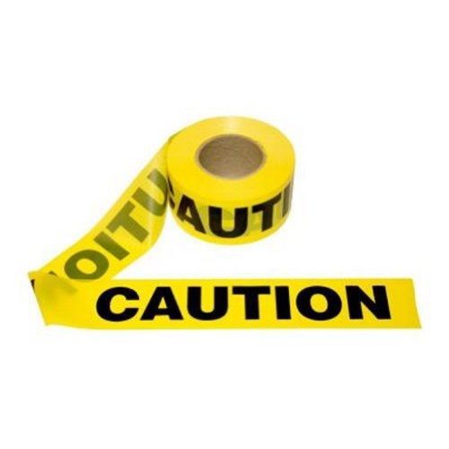 Yellow caution barricade tape 3 x 1000 for sale