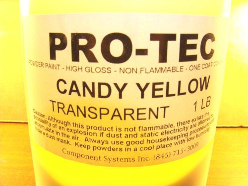 1 POUND CANDY YELLOW  - PRO TEC  POWDER PAINT