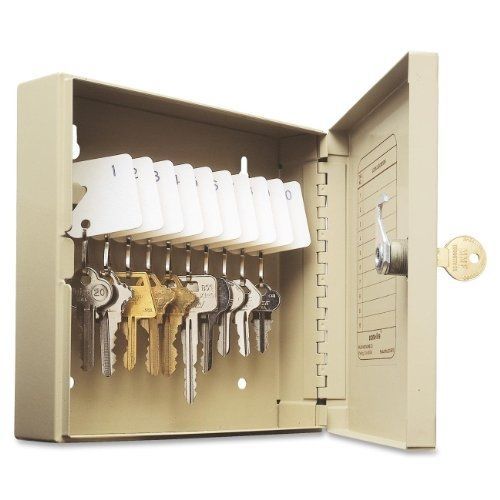 STEELMASTER Unitag Locking 10-Key Cabinet, 6.88 x 6.75 x 2 Inches, Sand