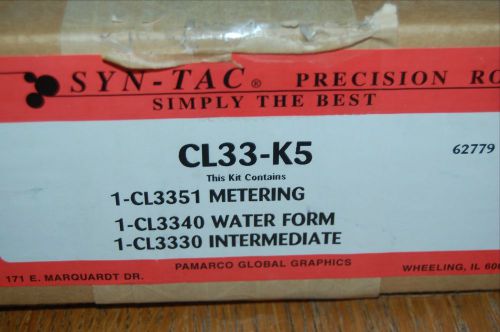 Syn-Tac CL33-K5 Set 3 Rollers  CL3330 + CL3340 + CL3351 Crestline Ryobi