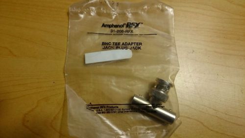 Amphenol BNC Tee Adapter 31-208-RFX Jack Plug Jack