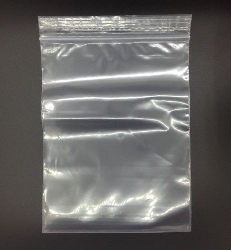 100 6x10 Clear Ziplock Poly Bags 2 Mil