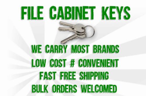File Cabinet Keys For All Major Brands Fast Same Day Shipping &#039;