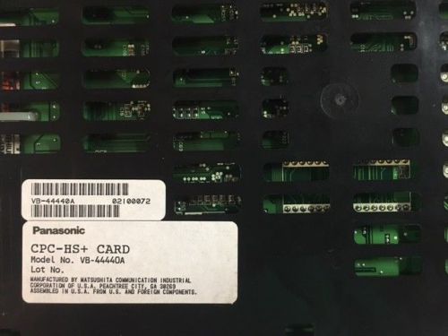 Panasonic DBS 576HD VB-44440 CPC-HS 68 Port Control Processor, Refurbished