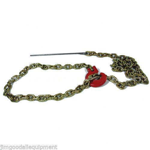 1/4&#034; x 7 ft choker chain for skidding logs, trees, stumps, c hook and steel rod for sale
