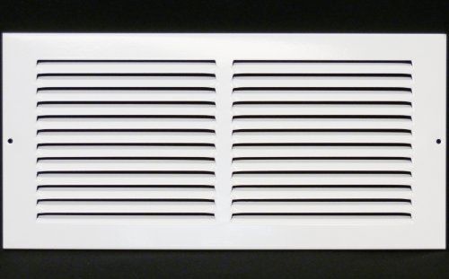 Metal-fab 16&#034; x 6&#034; return grille - easy air flow - flat stamped face for sale
