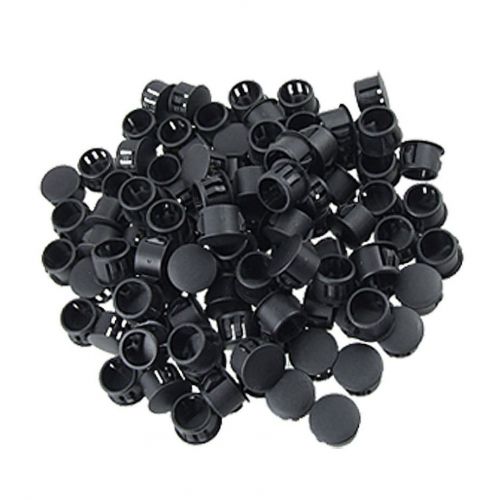 1/2&#034; Head Dia Cable Connector Locking Hole Plugs 100 Pcs GY