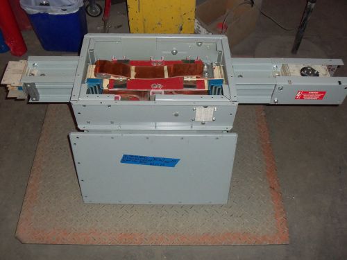 New ge spectra series lf4gc08ctst 800 amp 600v center tap box busway for sale