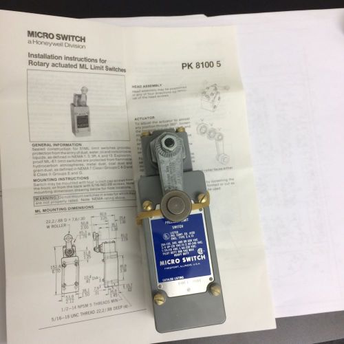 New honeywell micro switch 51ml1 precision limit nsn5930011224239 for sale
