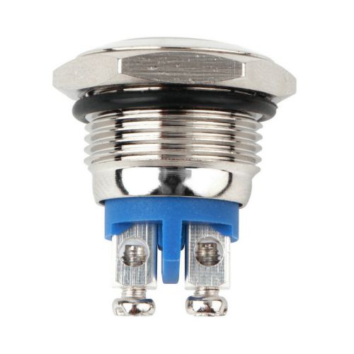 16mm Start Horn Button Momentary Stainless Steel Metal Push Button Switch FL