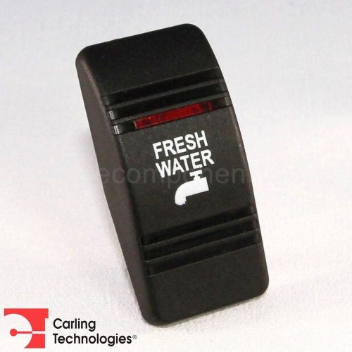 Carling Contura III Actuator Fresh Water Black Button Red Bar Lens