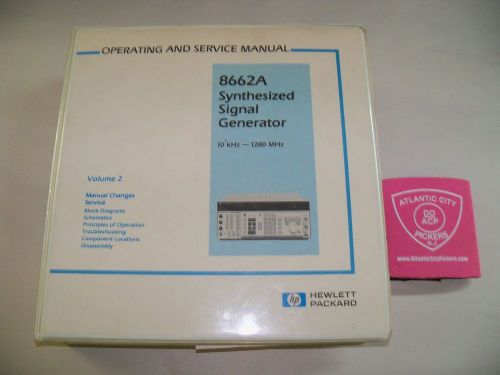 HEWLETT PACKARD 8662A SYNTHESIZED SIGNAL GEN VOL 2 OPERATING &amp; SERVICE MANUAL