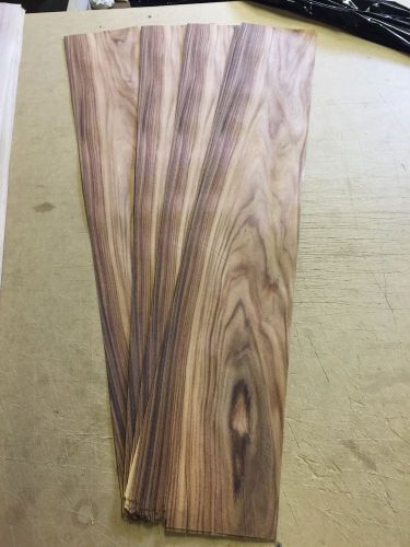 Wood Veneer Rosewood 7x40 5Pcs Total Raw Veneer  &#034;EXOTIC&#034; RW2 6-7-16