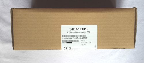 SIEMENS 6AV6 647-0AD11-3AX0  KTP600 BASIC COLOR PN, SIMATIC HMI