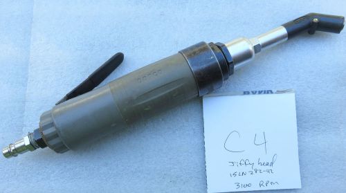 C4-  dotco pneumatic air drill 3100 rpm 45° degree angle threaded 1/4&#034; 28 head for sale