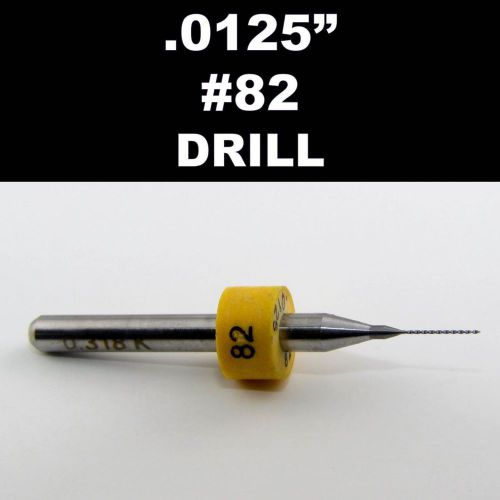 .0125&#034; 0.305mm #82 - One Carbide Drill Bit - Models Hobby PCB CNC Dremel R/S