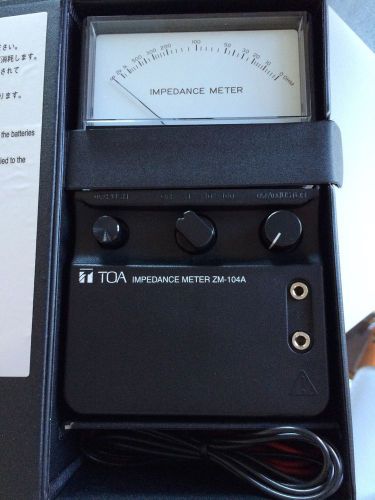 Toa Electronics ZM-104 - Portable Impedance Meter