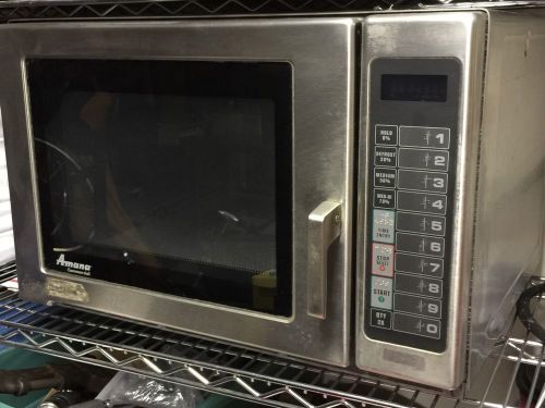 Amana rfs12mpsa heavy duty 1200 watt commercial microwave oven works perfect for sale