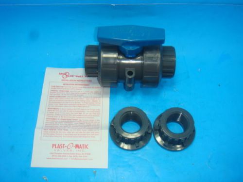 Plast-o-matic &#034;true blue&#034; ball valve mbv-125-ept-pv, mbv125ept-pv, new for sale